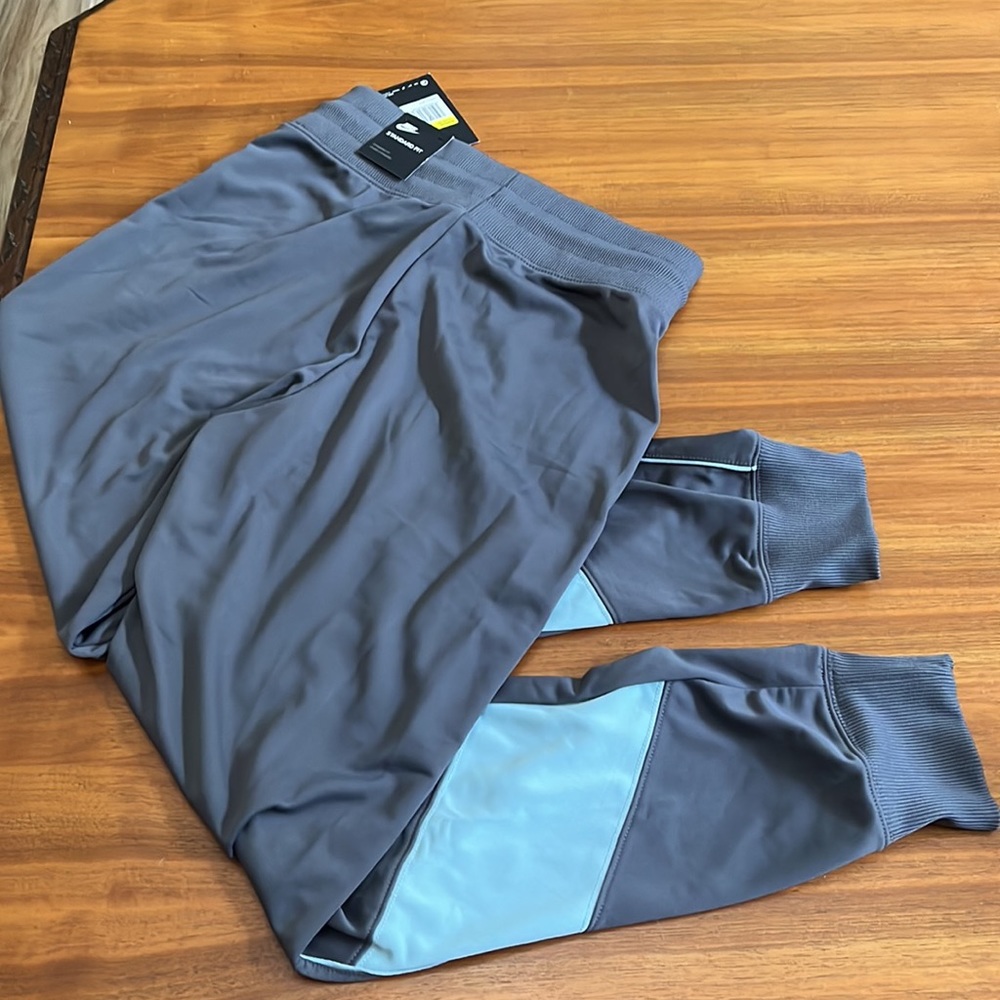 New Nike Heritage Ocean Blue and Dark Gray Track Pants Jogger Women's si…